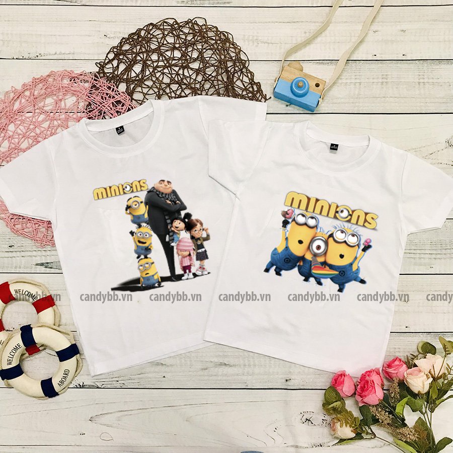 Áo thun Minion cho bé trai( sản phẩm ko ko kèm nón)