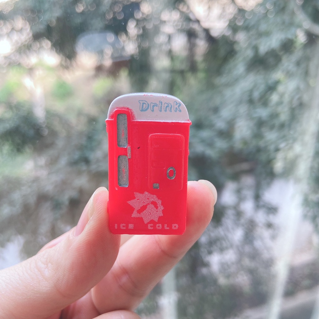 Tiểu cảnh mini ❤️ Mô hình trạm điện thoại, xe bus, bình cứu hỏa trang trí sen đá, sân vườn, bể terrarrium