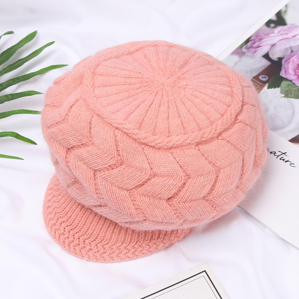 Mũ Beanie Dệt Kim Giữ Ấm Mùa Đông Cho Nữ