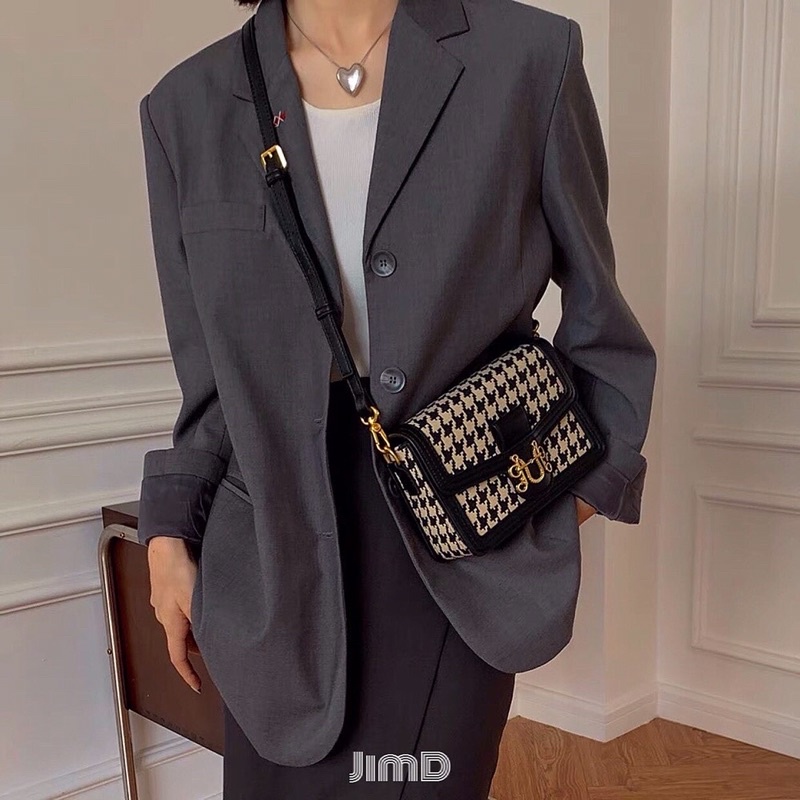 Túi xách nữ đeo vai đeo chéo hoạ tiết nanh sói - MK001