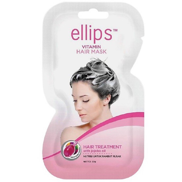 Mặt nạ Ellips ủ tóc 20G Tóc nhuộm (Ellips hair mask 20G Nutri color) | BigBuy360 - bigbuy360.vn