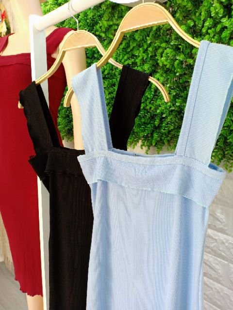 LH11 - Váy Body Hai Dây Cánh Tiên Xẻ Sau | BigBuy360 - bigbuy360.vn