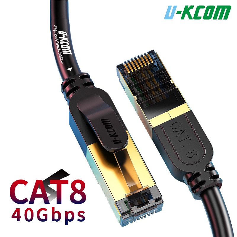 Cáp Cắm Mạng Ehernet U-KCOM CAT8 40Gbps Tốc Độ Cao