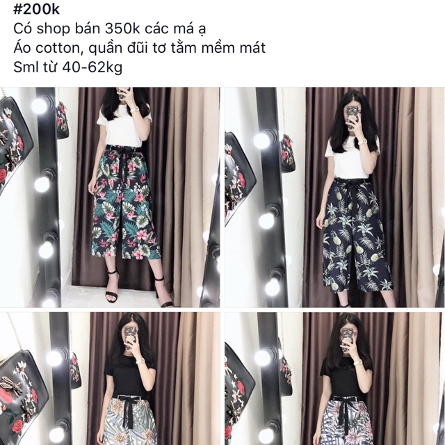 Set áo phông quần ống sớ