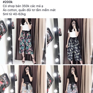 Set áo phông quần ống sớ