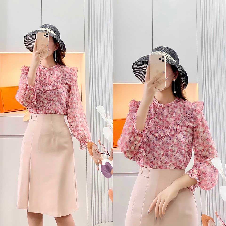 Áo kiểu nữ công sở mềm mát