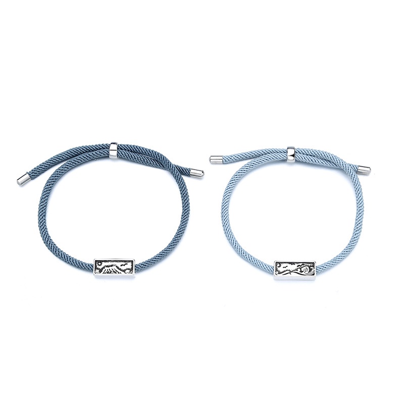 Vòng Tay Dây Bện Phong Cách Retro Cho Cặp Đôi