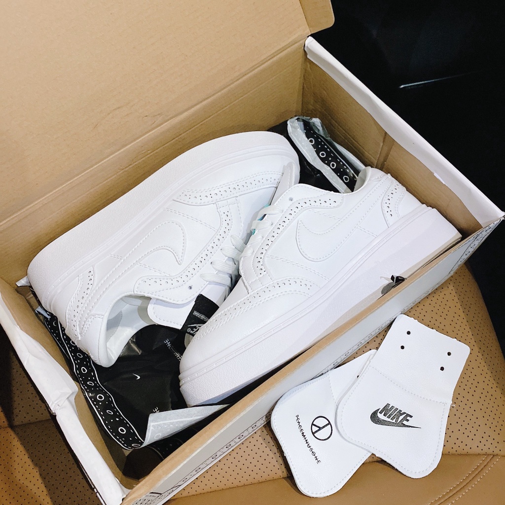 Giày thể thao sneaker Kwondo 1 x G-Dragon Peaceminusone – Triple White màu trắng dành cho nam nữ