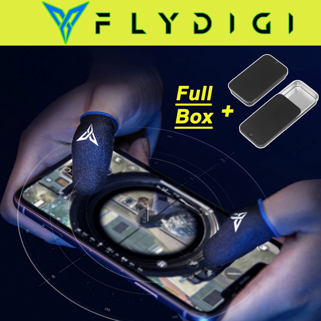 Bộ găng tay chơi game Gamesir Flydigi Wasp Feelers 4 Sợi Bạc cao cấp - Bao tay chơi game ff siêu nhạy chống mồ hôi