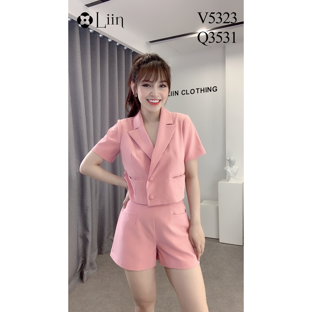 Vest nữ cao cấp màu Hồng kiểu dáng Croptop phong cách thời thượng Liin Clothing V5323 | BigBuy360 - bigbuy360.vn