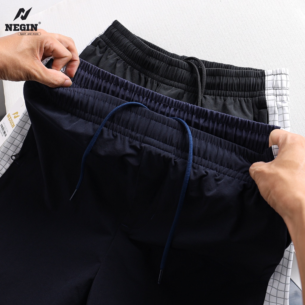 Quần Thể Thao Nam Phối Kẻ 0050 Easy Active - Thoải Mái Thương Hiệu NEGIN