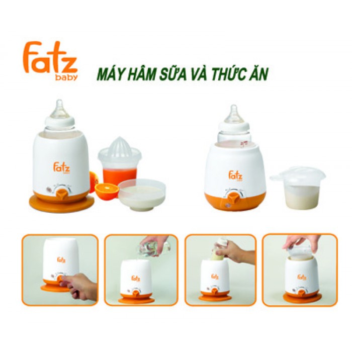 Máy hâm sữa và thức ăn 4 chức năng Fatz baby FB3002sl - BH 1 năm