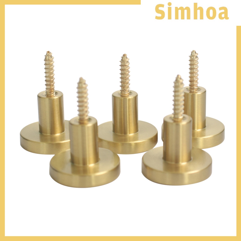 Set 5 Móc Treo Đồ Bằng Đồng Gắn Tường Tiện Dụng