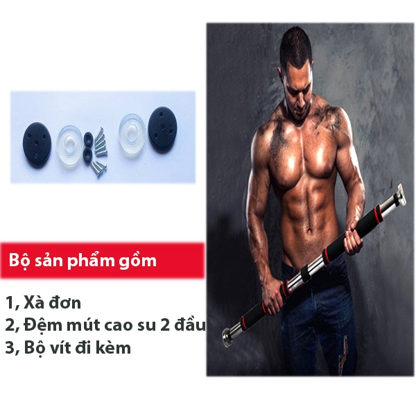 Xà đơn treo tường 2019 đầu mút vân chống chơn trượt