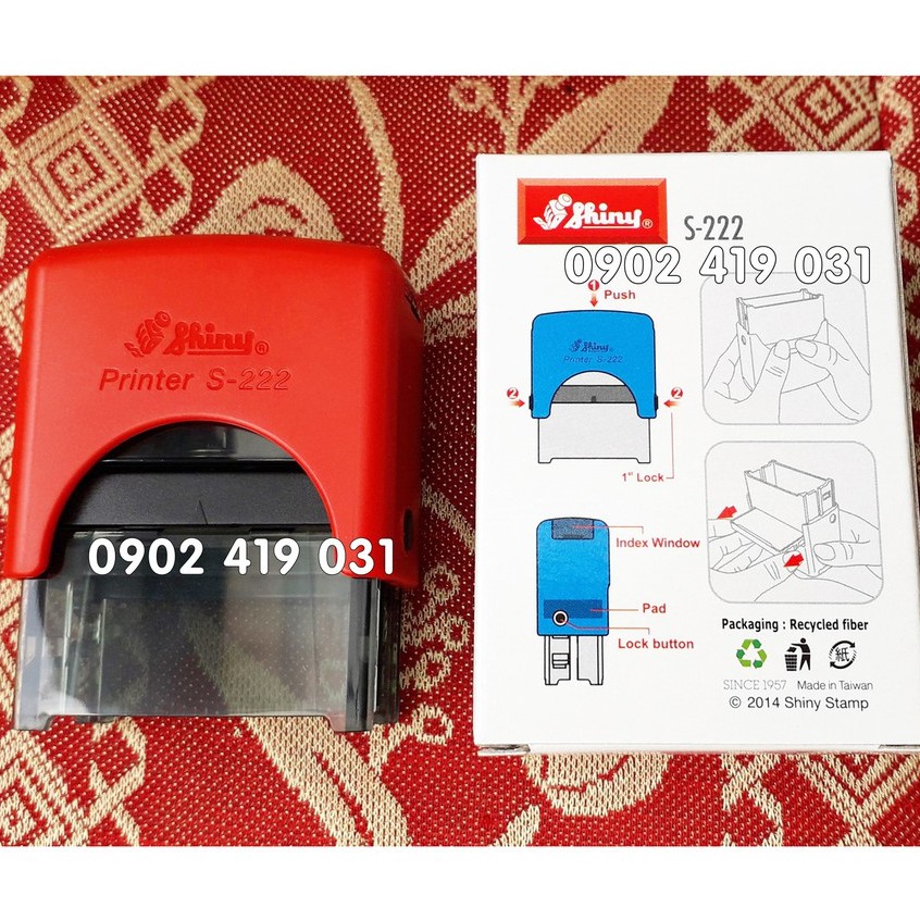 Con Dấu Đã Thu Tiền [ Shiny Printer S-222 - 14x38mm ]