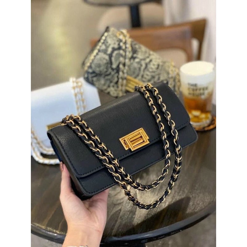 Túi xách nữ, túi đeo chéo da rắn hàng đẹp - h51