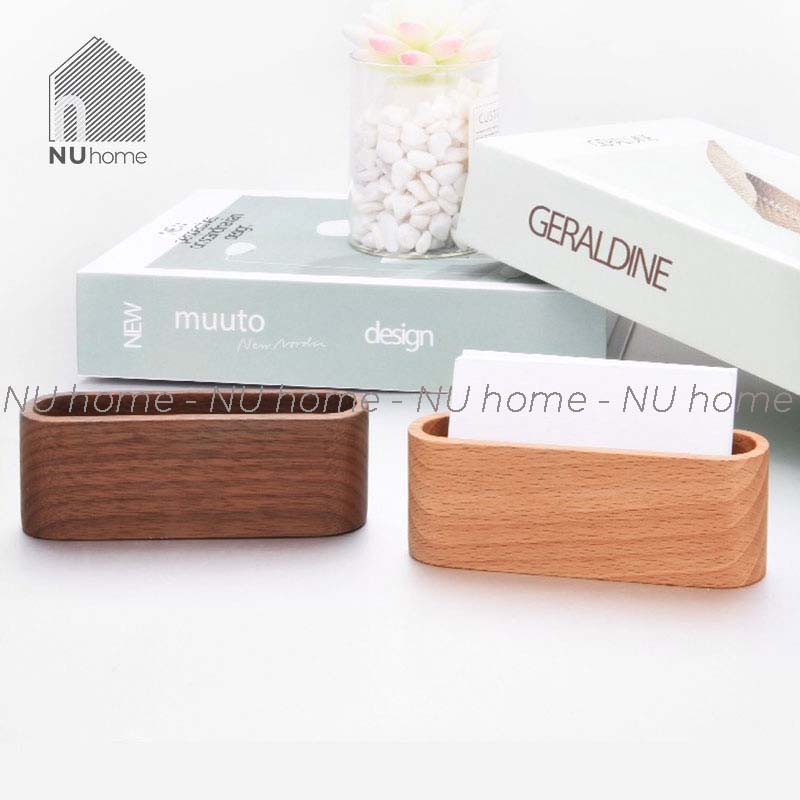 nuhome.vn | Hộp đựng name card cao cấp bằng gỗ tự nhiên, kiểu dáng độc lạ, tạo dấu ấn riêng cho thương hiệu
