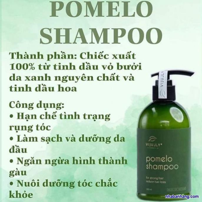 Dầu Gội Tinh Dầu Bưởi POMELO SHAMPOO Kích Thích Mọc Dày Tóc Thơm Ngát 280ml - Chính Hãng | BigBuy360 - bigbuy360.vn