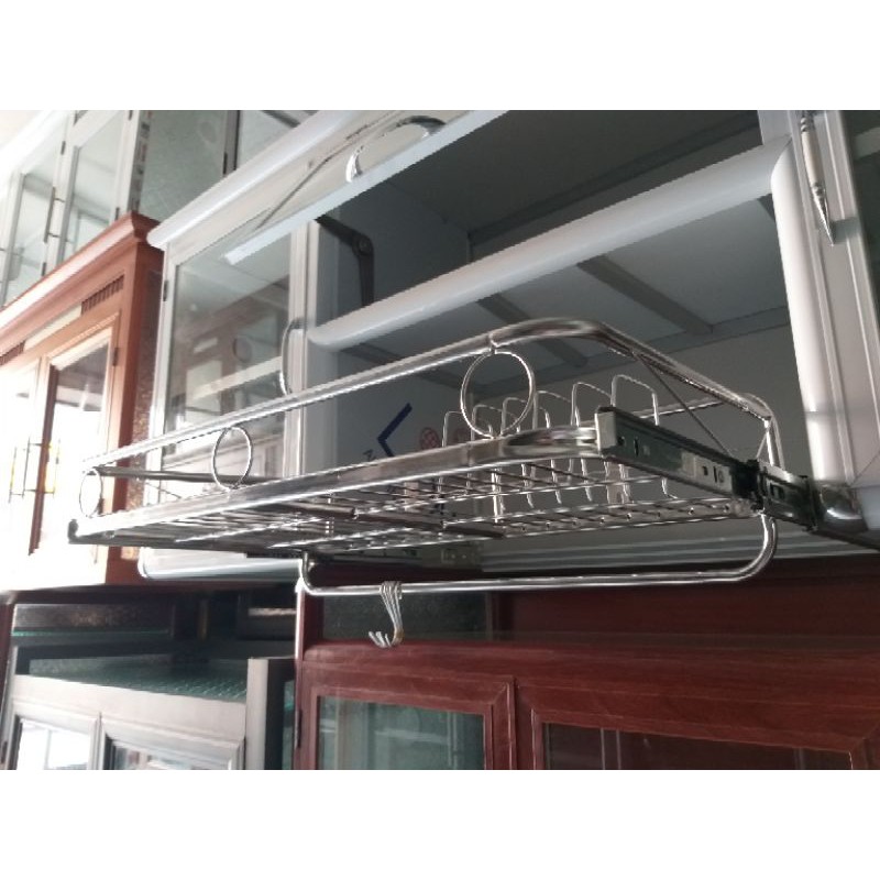 Tủ nhôm kính treo bếp cao cấp.