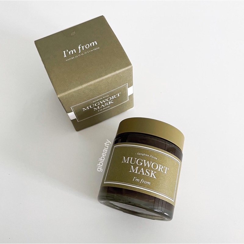 Mặt nạ làm dịu da mụn và tẩy tế bào chết nhẹ nhàng I'M FROM mugwort mask 110g