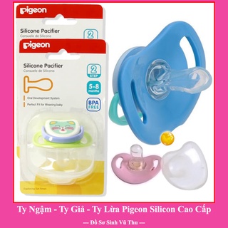 Ty ngậm pigeon cho bé sơ sinh - ti ngậm - ty mút cho bé chất liệu silicon an toàn