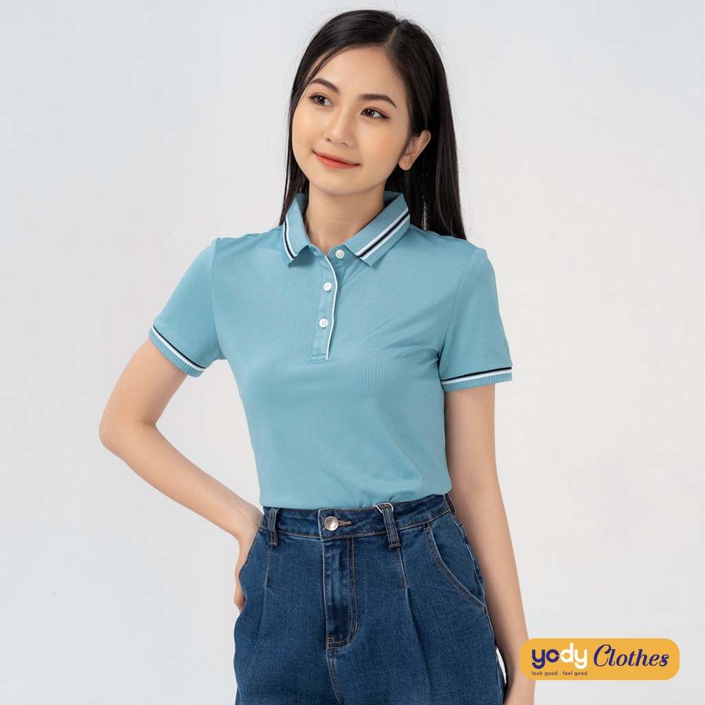 Áo polo nữ coolmax YODY cao cấp áo phông tay ngắn có cổ yody fashion APN3724