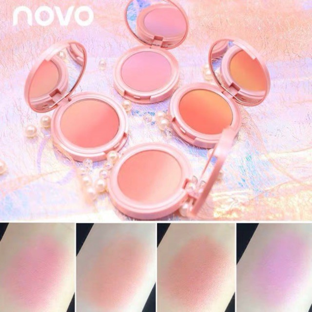 Phấn má hồng dạng nén loang màu Novo Pretty For You Silky Rouge