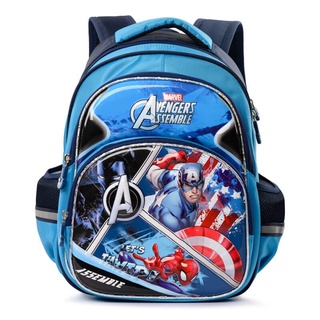 Balo cấp 1 Mr Vui 950 balo đi học in hình nổi 3D cho học sinh bé lớp 1 lớp 2 lớp 3 (Kích thước 39 x 29 x 19 cm )