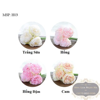 BÓ HOA MẪU ĐƠN LỤA