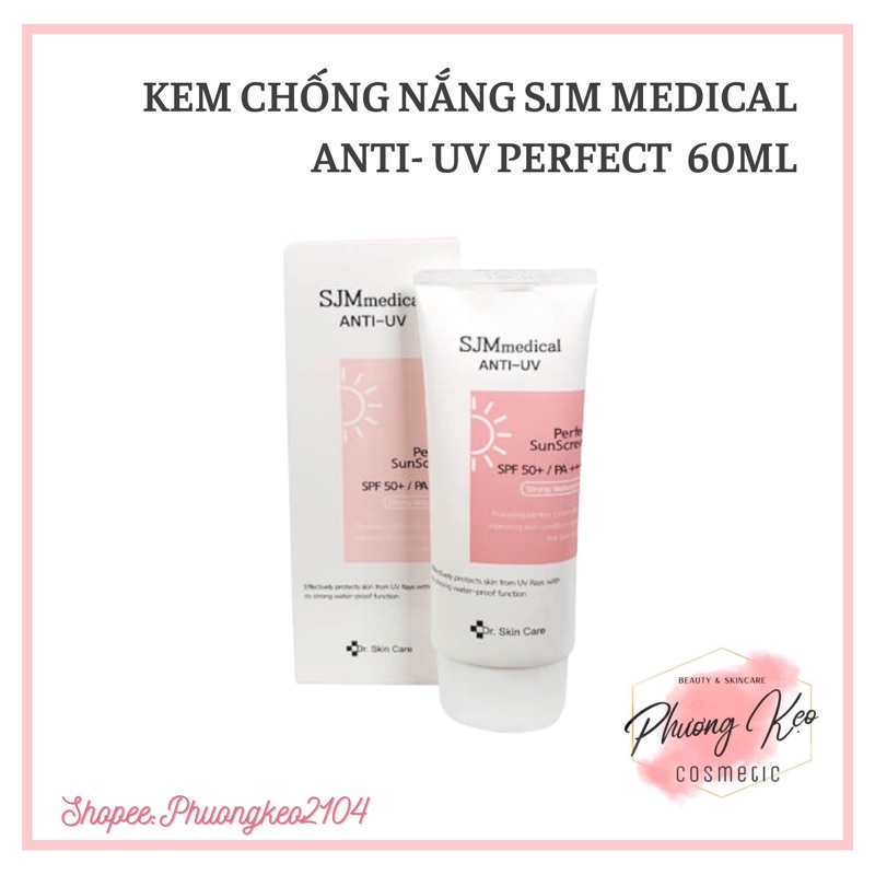 ( Hàng Có Sẵn) Kem chống nắng SJM Medical SPF 50++ PA 60ml