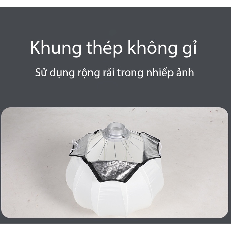 Hộp tản sáng softbox hình cầu 65cm