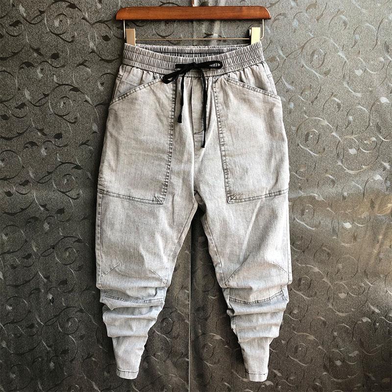 Quần jean dài có túi phối màu đơn giản sành điệu cho nam