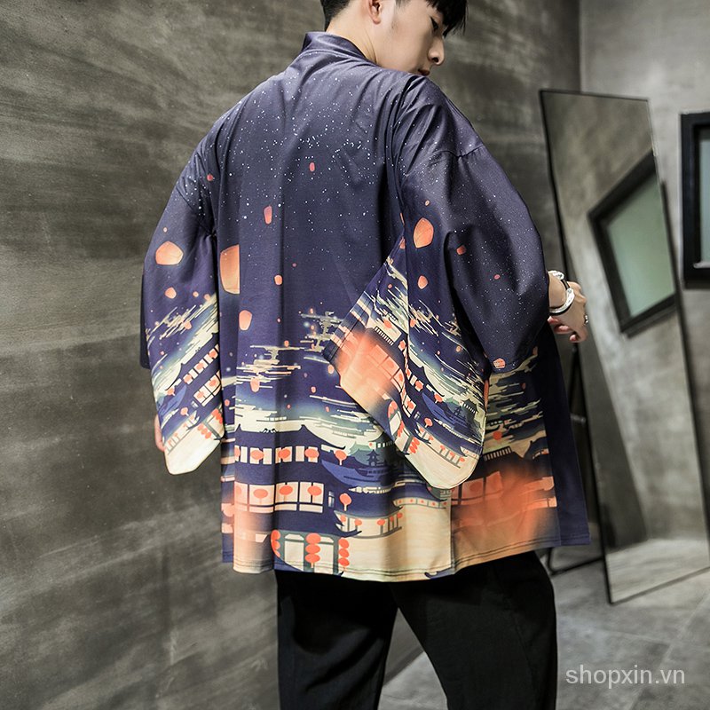 Áo Khoác Kimono Truyền Thống Nhật Bản Cho Nam