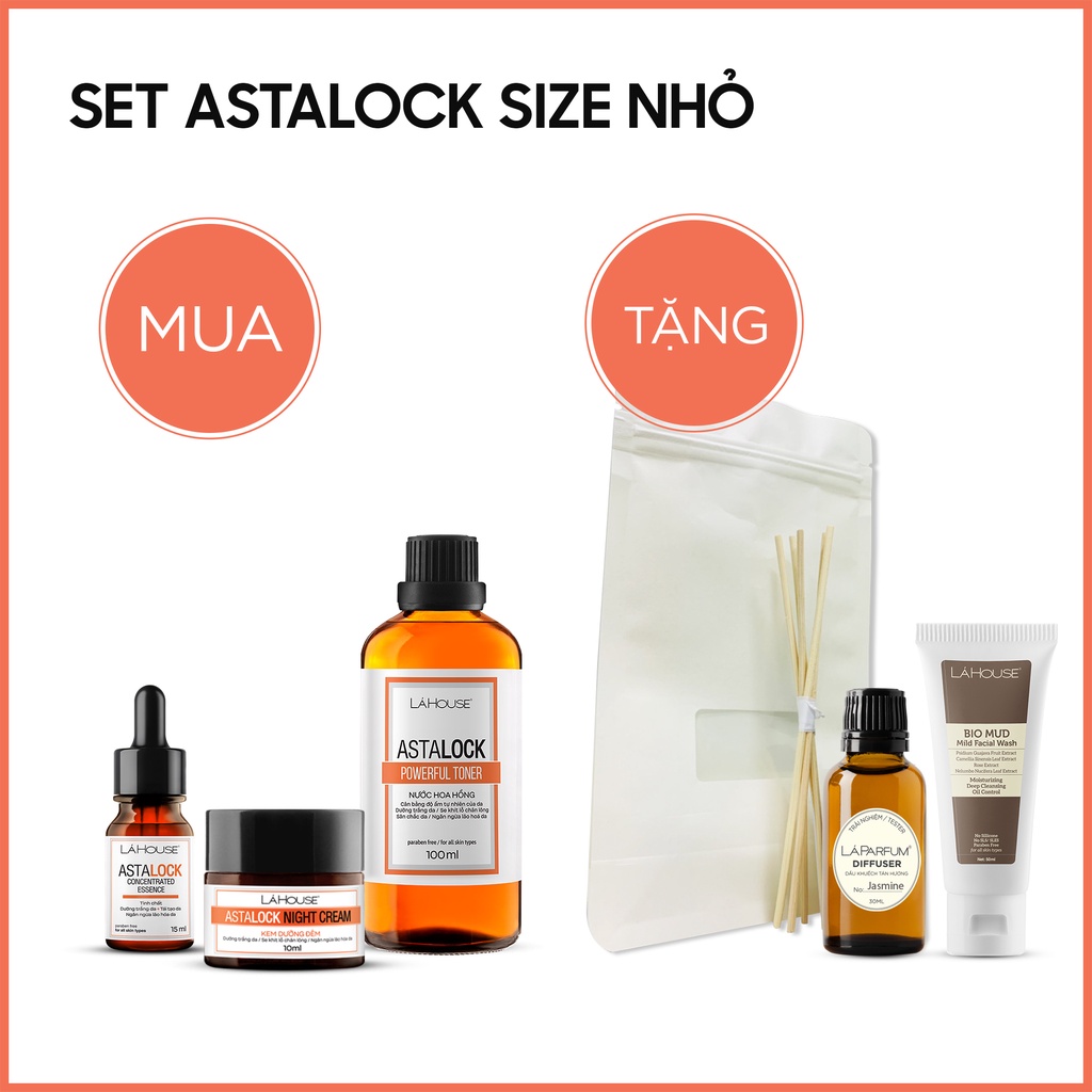 SET CHĂM SÓC DA  ASTALOCK NHỎ