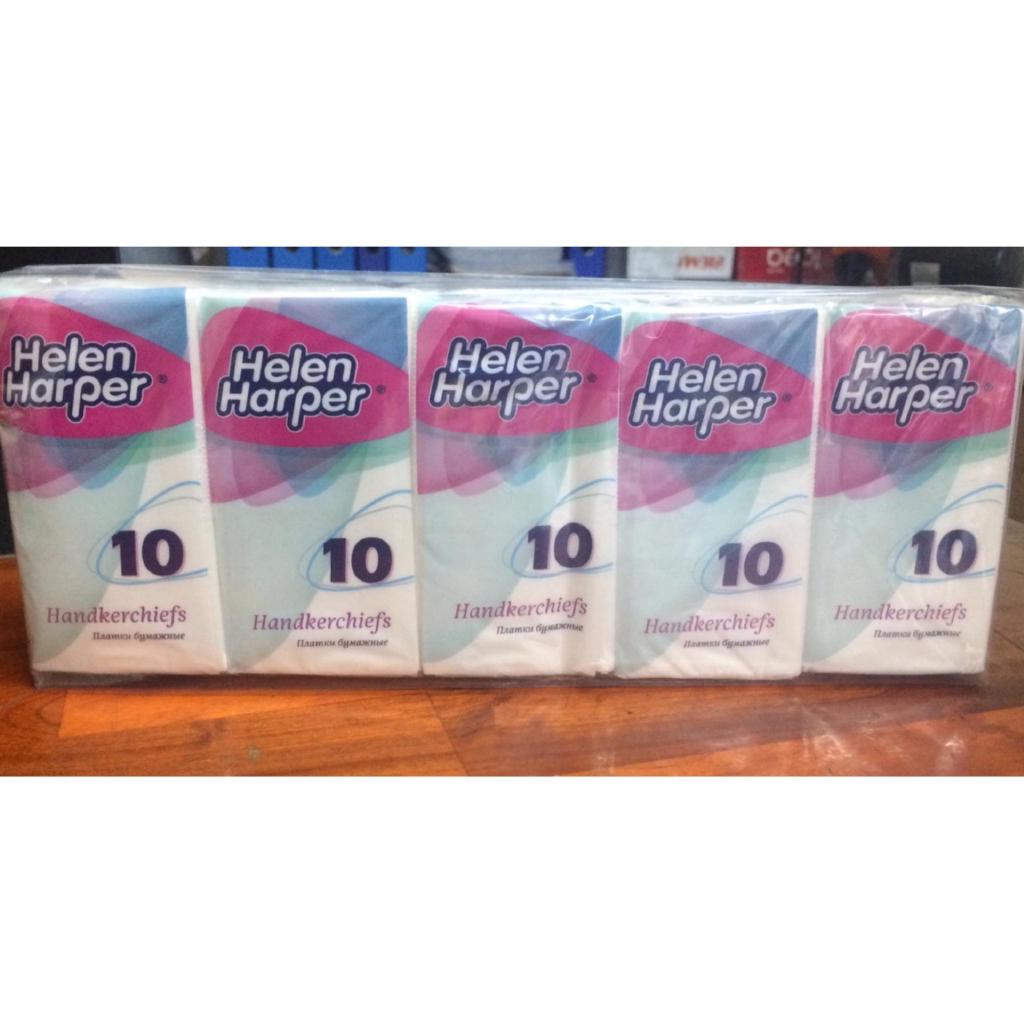 Bộ 20 Gói ( 1 Gói 10 miếng ) Khăn Giấy Helen Harper 3 Lớp Không Mùi Mịn Màng - Hàng Nhập Khẩu Bỉ