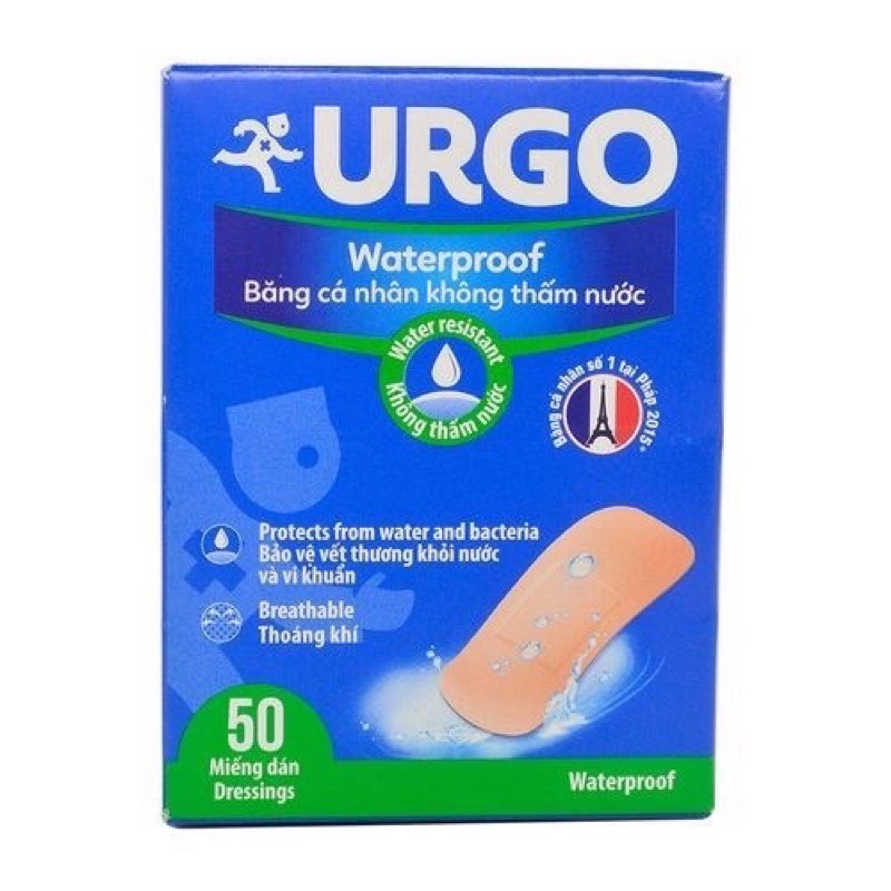 Băng cá nhân chống thấm nước Urgo Waterproof