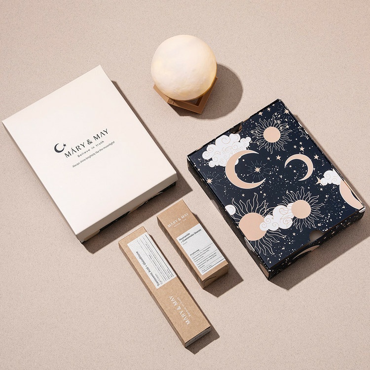 Set serum và kem mắt dưỡng trắng MARY & MAY BE BRIGHTER GIFT SET