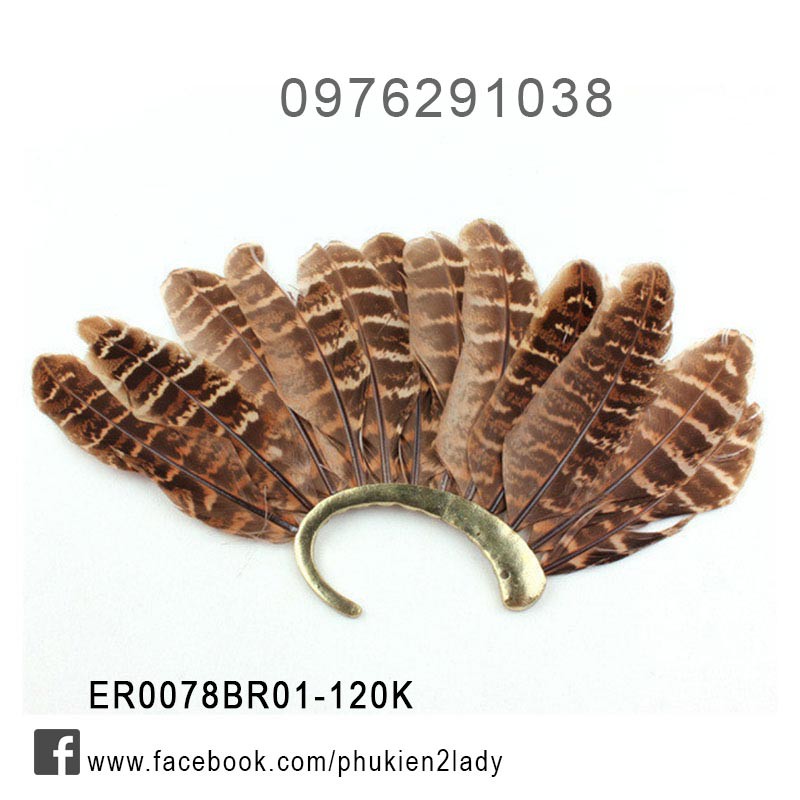 Khuyên tai lông vũ ER0078BR01