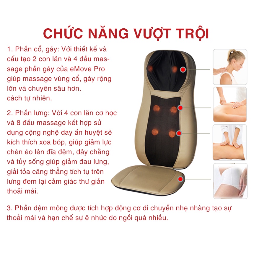 Máy Rung Toàn Thân OKIA eJazz Pro + Đệm Massage OKIA eMove Pro KWH922