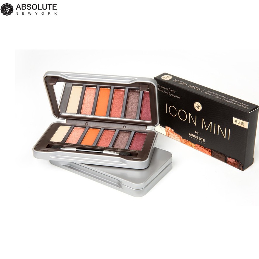 Phấn mắt ICON MINI Eyeshadow Palette AIM02 Aflame 10g - 6 ô