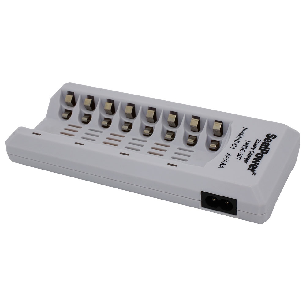 Máy sạc SealPower MNDG-307,sạc thông minh tự ngắt,4 kênh đôi,kèm pin sạc AA 2400mAh/ AAA1000mA