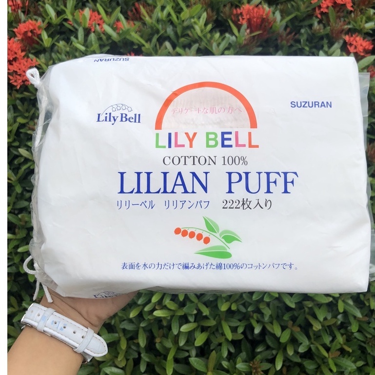 Bông Tẩy Trang Lily Bell Suzuran Nhật Bản 222 Miếng