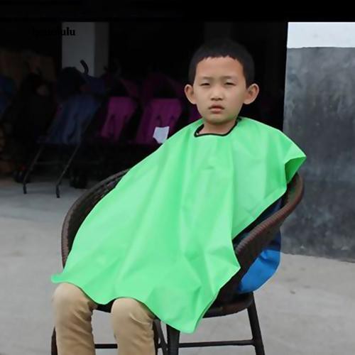 Áo choàng cắt tóc trẻ em chống thấm nước đơn giản tiện dụng