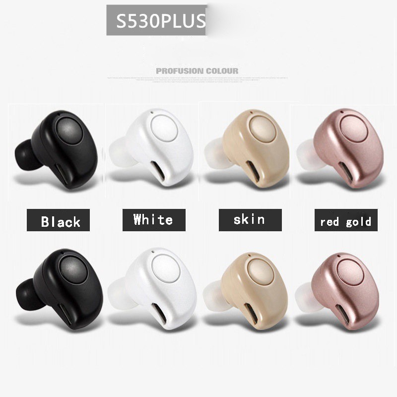 S530 Plus Mini Bluetooth Earphone Music Wireless Earphones Handsfree Headset éc
