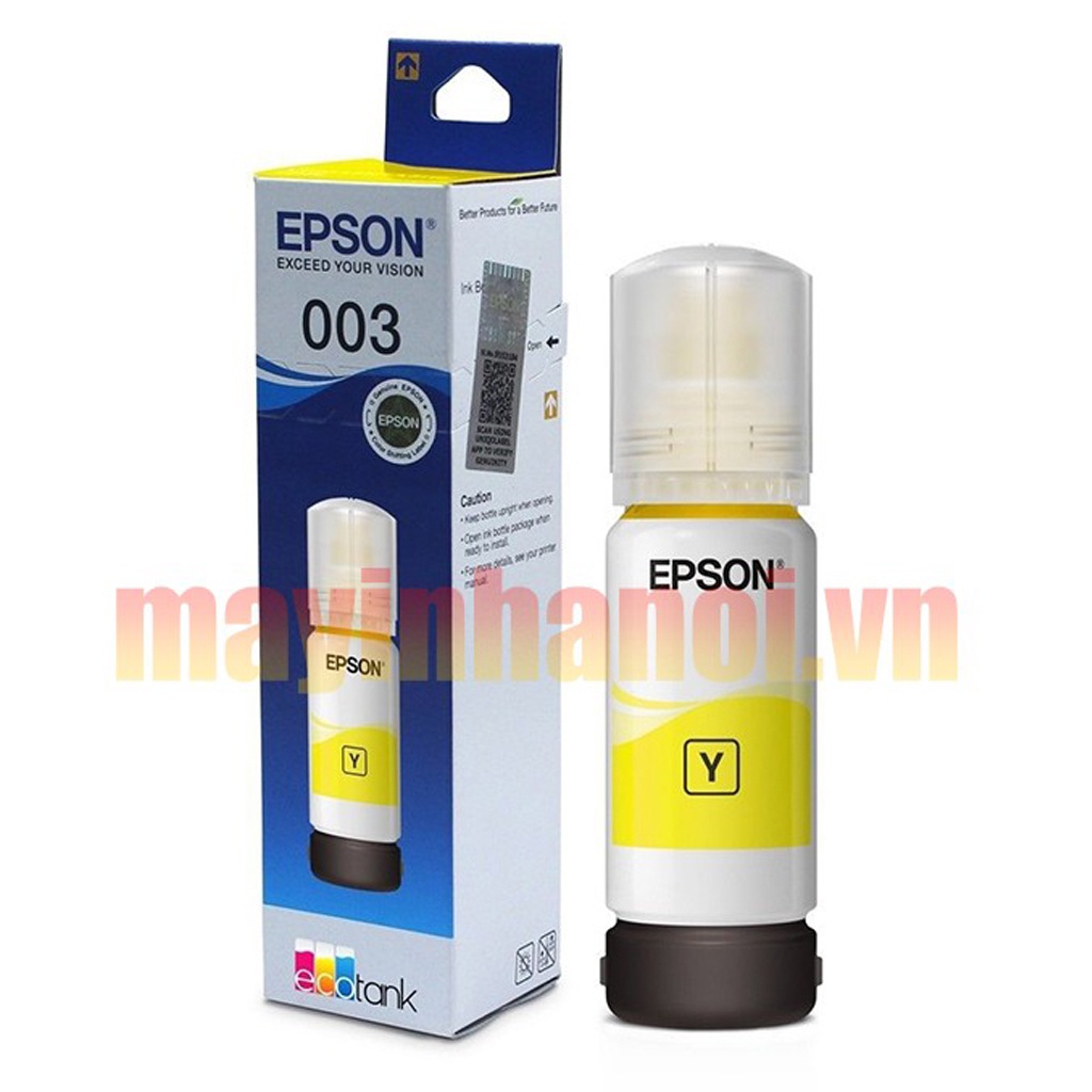 Hộp mực máy in 4 màu 003 Ecotank cho máy in Epson L1110/ L3110/ L3150/L4150/ L1110 hàng chính hãng bảo hành 12 tháng