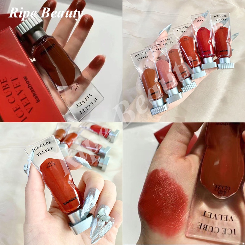 Son Kem Lì KAKASHOW Mềm Môi Căng Mọng Ice Cube Velvet Cute Doll Tuýp