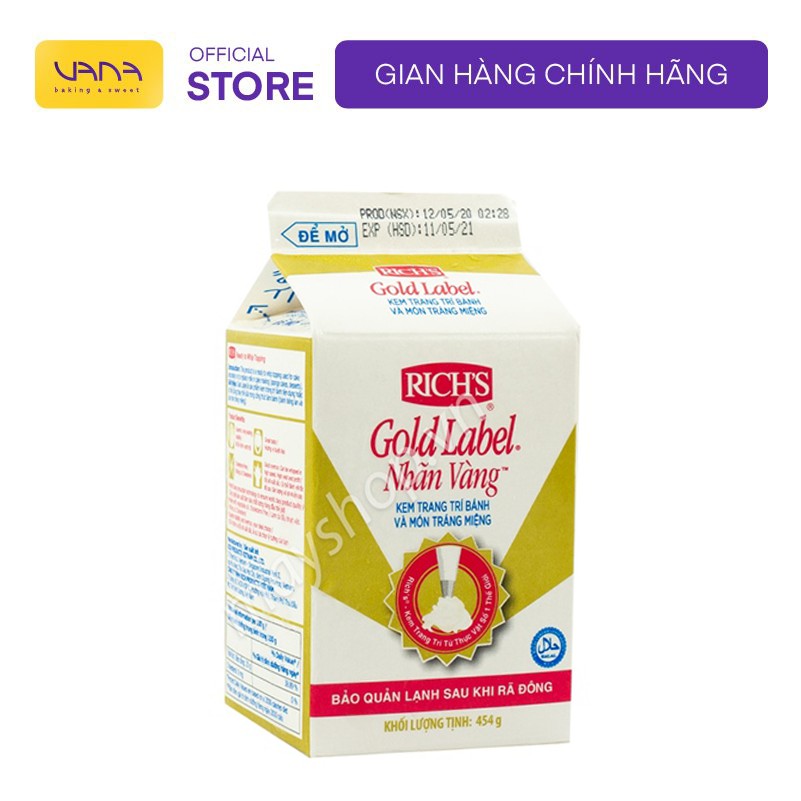 [CHỈ SHIP NỘI THÀNH HÀ NỘI] Kem TOPPING GOLD LABEL 454G ship nhanh