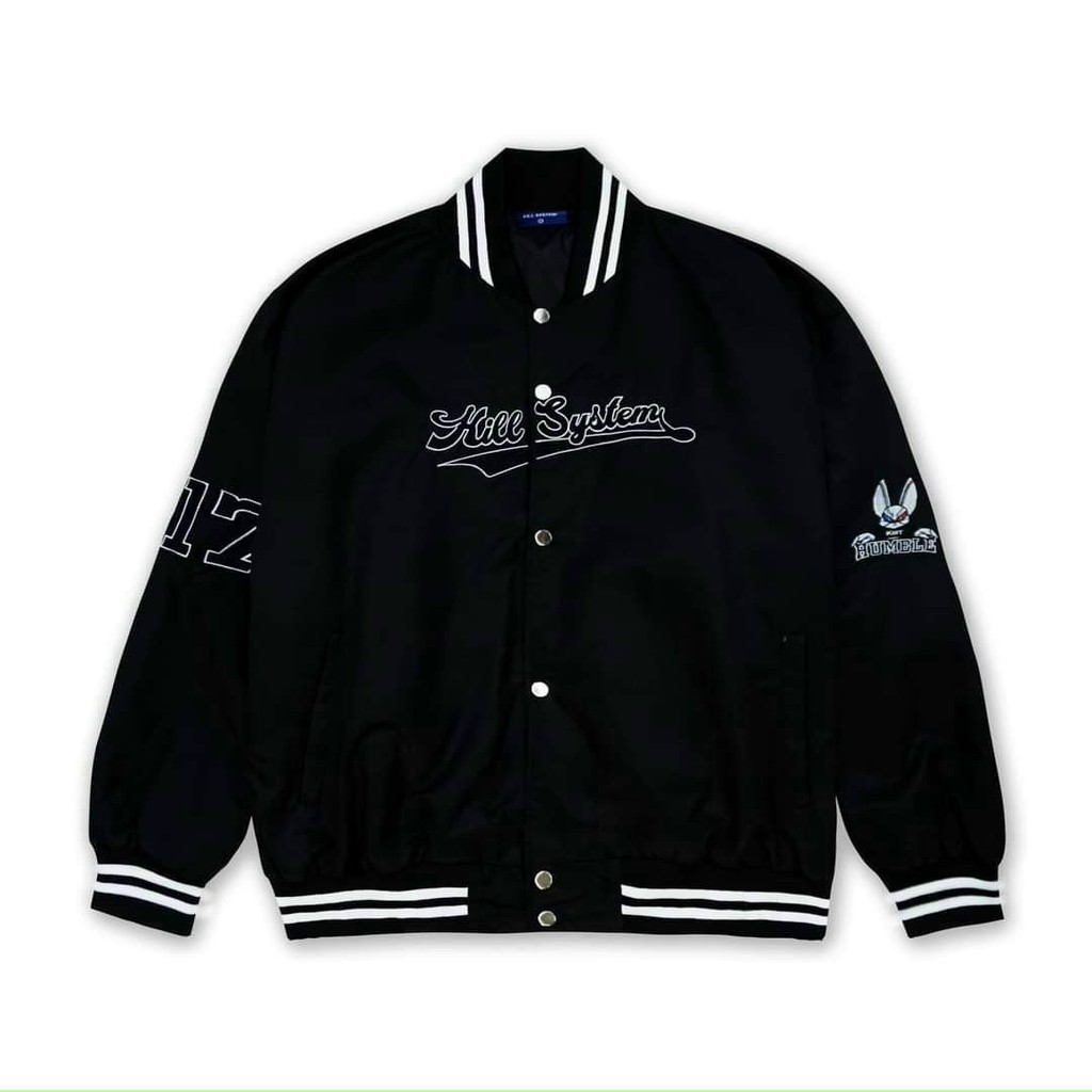 &lt;HOT&gt; Áo khoác dù bomber nam nữ unisex form rộng vải 2 lớp chất xịn, dày dặn, y ảnh phong cách hàn quốc (kisystem)