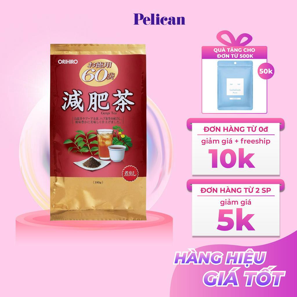 Trà Genpi Orihiro giảm mỡ thừa thanh lọc cơ thể 60 gói/túi Nhật Bản