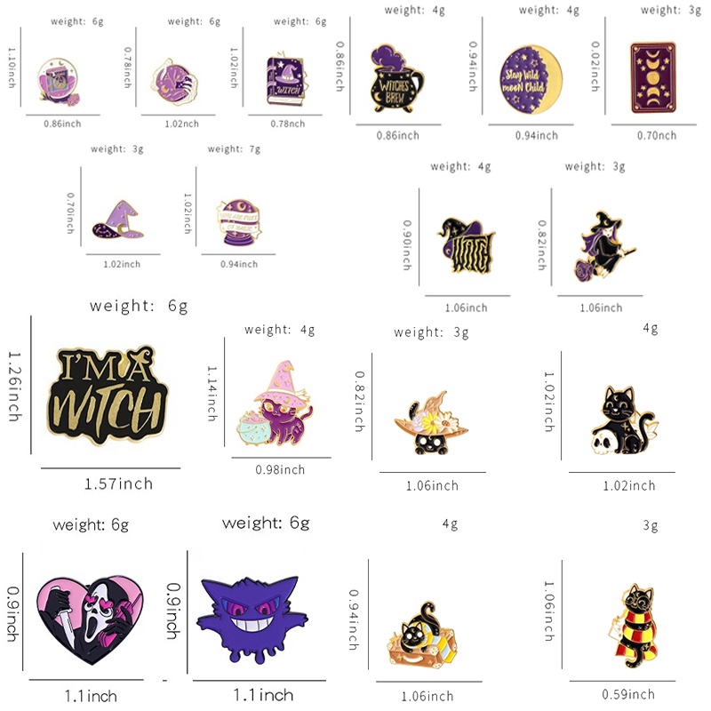 Huy Hiệu Cài Áo Hình Mèo / Mặt Trăng Trong Phim Harry Potter